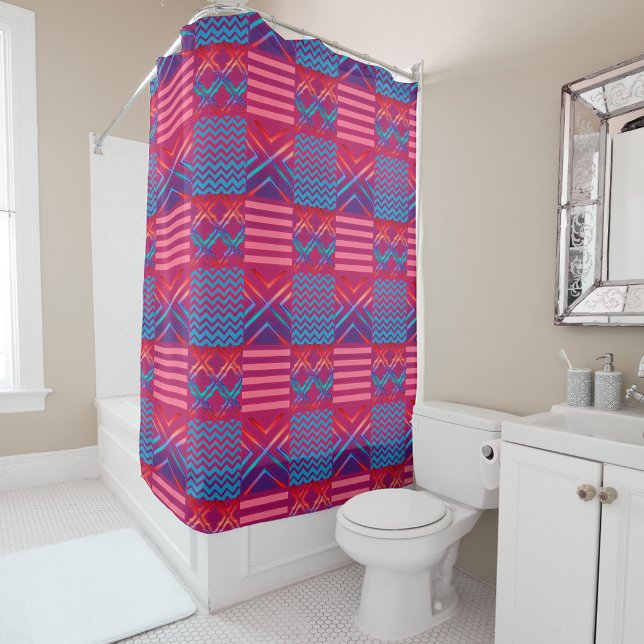 Cortina De Ducha Afrocentric Geometric Print Shower Curtain  (Subido por el creador)