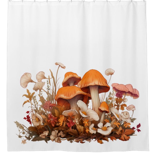 Cortina De Ducha Agaricaceae toadstool Pequeño (Anverso)