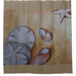 Cortina De Ducha Aguas marinas en la costa