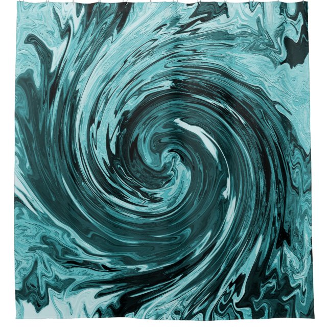 Cortina De Ducha Aguas salvajes del Caribe... (Anverso)