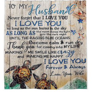 Cortina De Ducha Al Regalo De Mi Hombre, Regalo Personalizado A Mi 