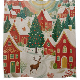 Cortina De Ducha Aldea de los navidades