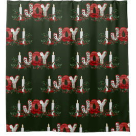 Cortina De Ducha Alegría navideña de los navidades