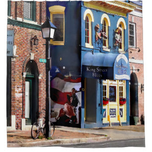 Cortina De Ducha Alexandria VA - Bicicleta estacionada en N Saint A