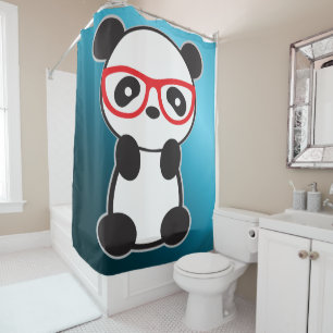Cortina De Ducha Alfombra de baño para niños o amantes del panda