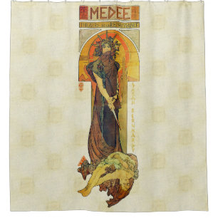 Cortina De Ducha Alfons Mucha Medea 1898