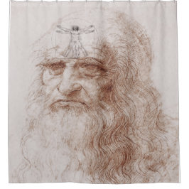 Cortina De Ducha Algo en mi mente, el retrato de Leonardo da Vinci