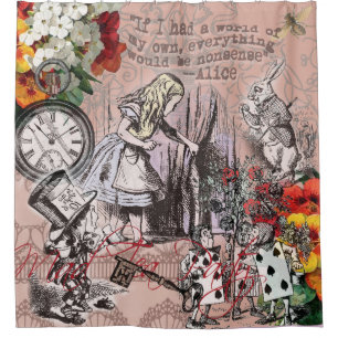 Cortina De Ducha alice nonsense wonderland curtain