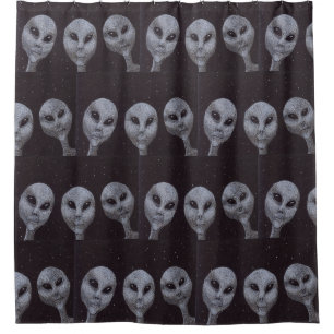 Cortina De Ducha Alien Grays