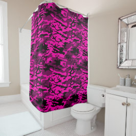Cortina De Ducha Alien Pink Camo