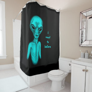 Cortina De Ducha Alien, quiero creer