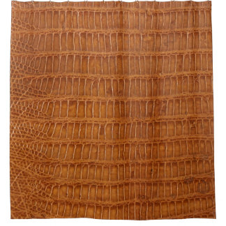 Cortina De Ducha Alligador de cocodrilo textura de cuero reptil cer