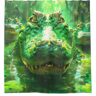 Cortina De Ducha Alligadores