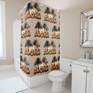 Cortina De Ducha Aloha Palmtree