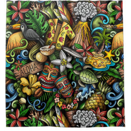 Cortina De Ducha ALOHA Tropical