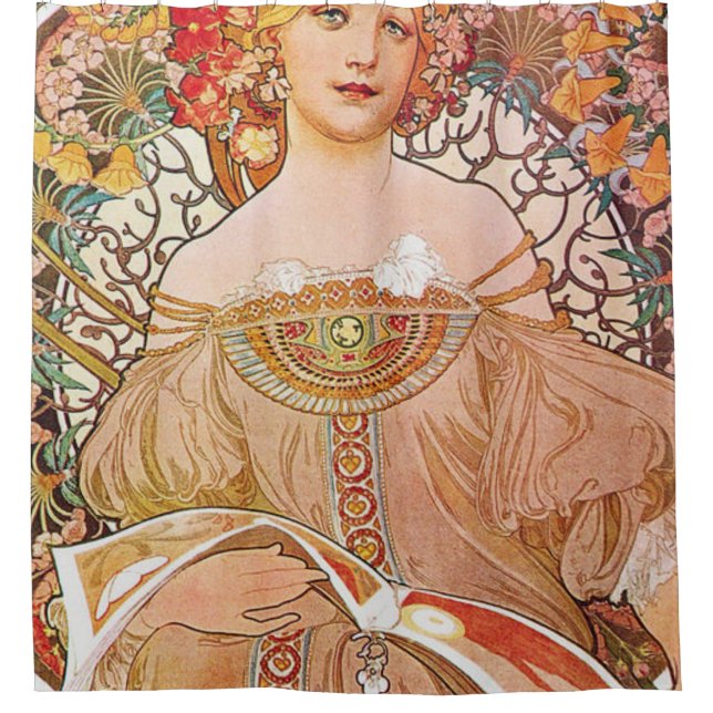 Cortina De Ducha Alphonse Mucha - Daydream (Anverso)