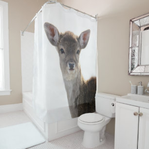 Cortina De Ducha Amanecer pequeño lindo 1 #animal #arte