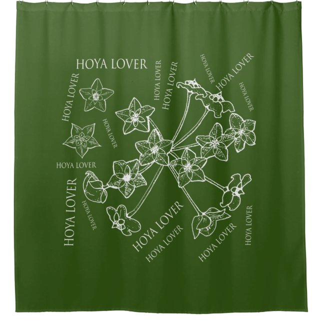 Cortina De Ducha amante de hoya (Anverso)