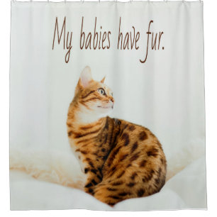 Cortina De Ducha Amante del gato, meme de gatitos, mis bebés tienen