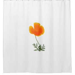 Cortina De Ducha amapola anaranjada