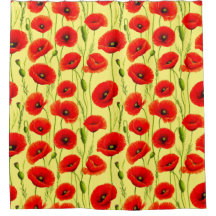 Amapolas Rojas y Tallos Verdes