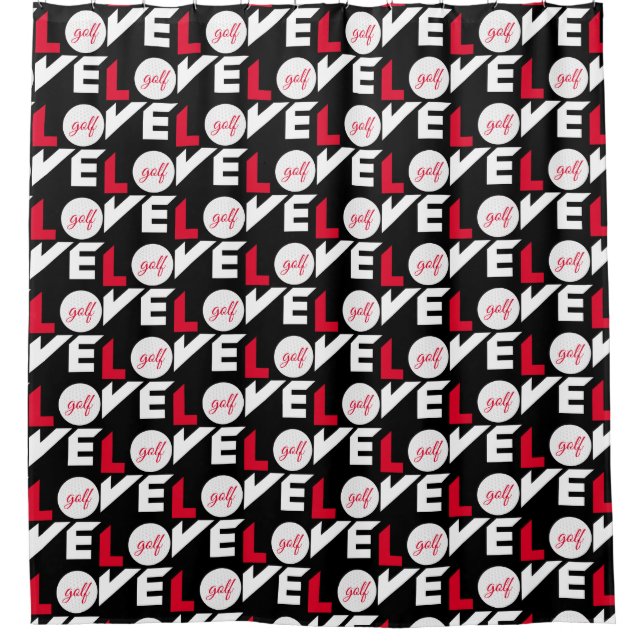 Cortina De Ducha Amar el golf (Anverso)
