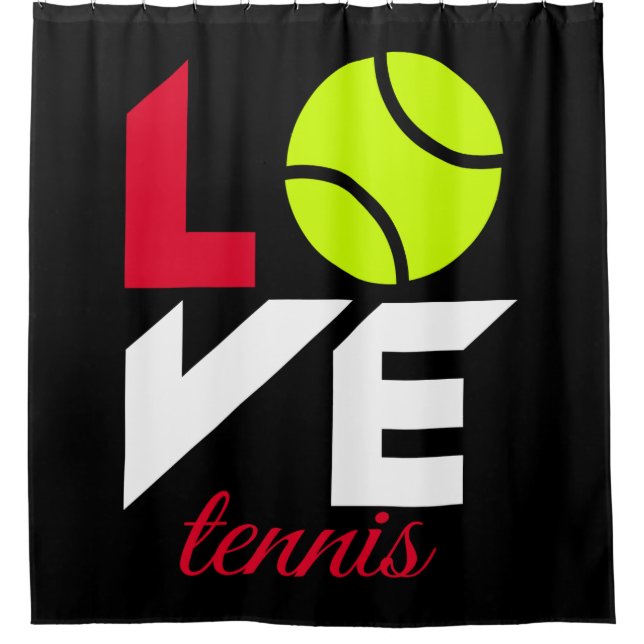 Cortina De Ducha Amar el tenis (Anverso)