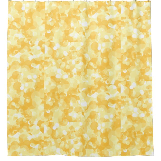 Cortina De Ducha Amarillo alegre y soleado (Anverso)