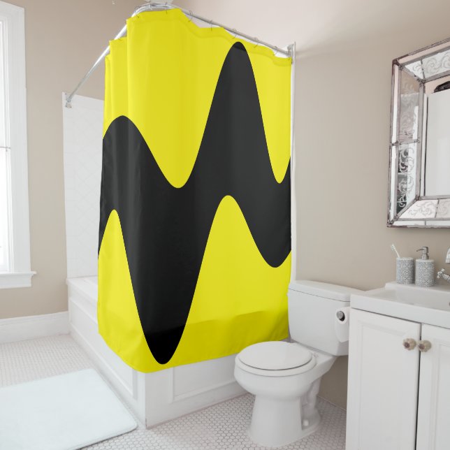 Cortina De Ducha Amarillo moderno río negro (In situ)