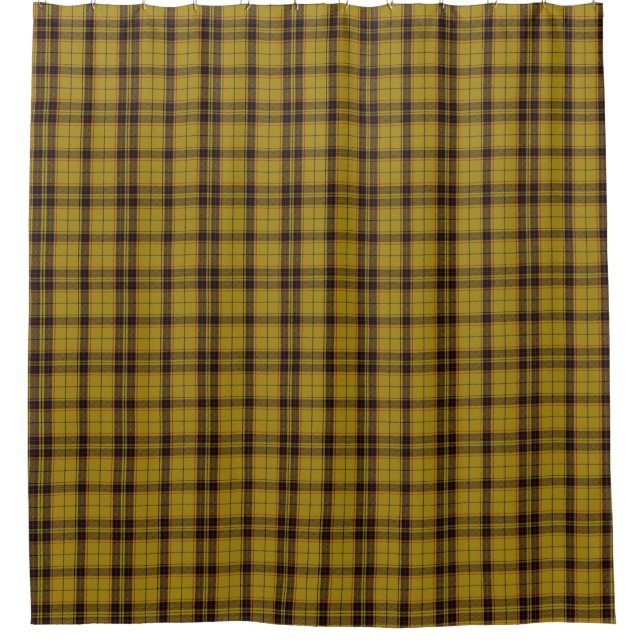 Cortina De Ducha amarillo Tartan Plaid Scottish Kilt (Anverso)