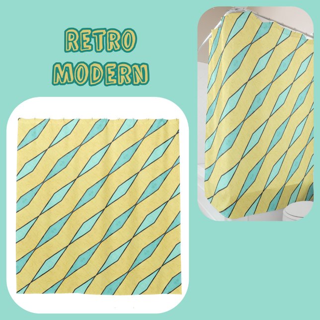 Cortina De Ducha Amarillo verde suave y moderno negro (Subido por el creador)