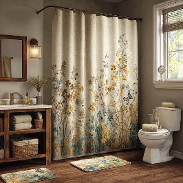 Cortina De Ducha Amber meadow floral