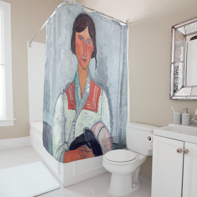 Cortina De Ducha Amedeo Modigliani - Gitana con bebé (In situ)