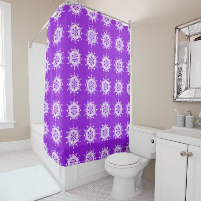 Cortina De Ducha Amethyst Mandala (In situ)