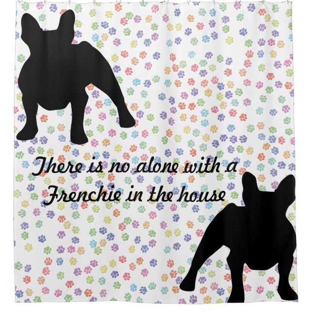 Cortina De Ducha Amigos del bulldog (Anverso)