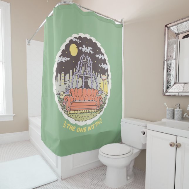 Cortina De Ducha AMIGOS™ | Fuente Personalizado (In situ)