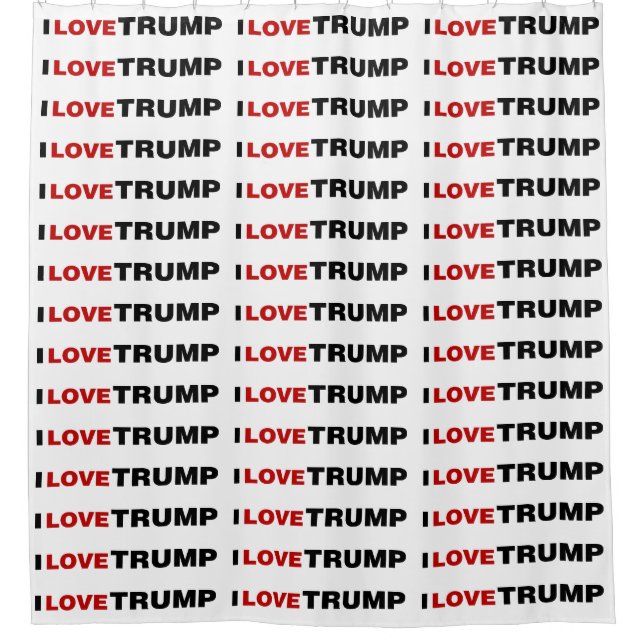 Cortina De Ducha Amo a Trump (Anverso)