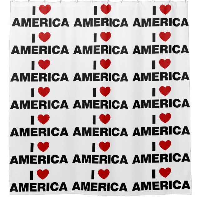 Cortina De Ducha Amo América (Anverso)