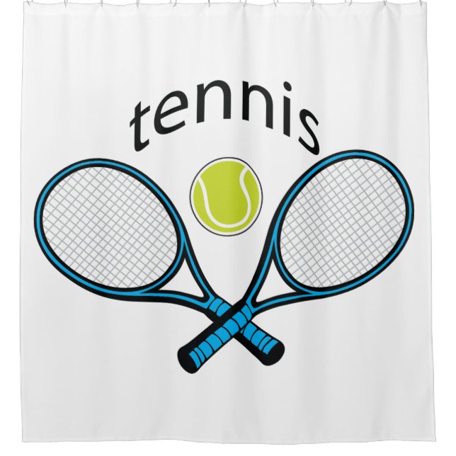 Cortina De Ducha Amo el tenis (Anverso)