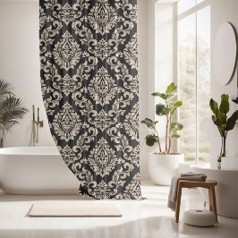 Cortina De Ducha Añadir en su baño por Elegante Armonía Damask