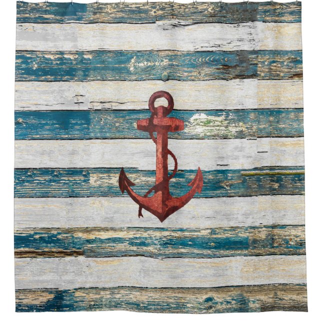 Cortina De Ducha Anchor ruso (Anverso)