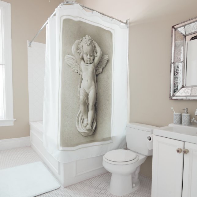 Cortina de ducha Ángel del bebé (In situ)