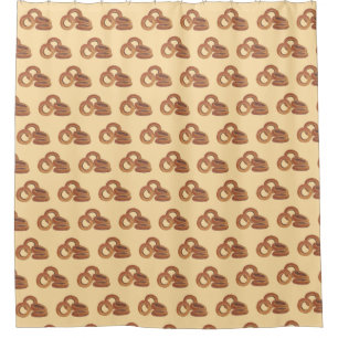 Cortina De Ducha Anillos de cebolla frita Papel de comida rápida