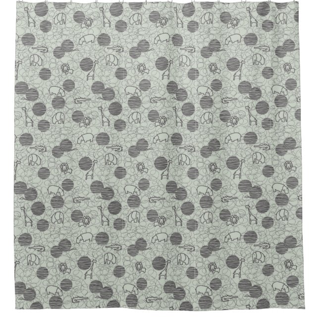 Cortina De Ducha animales 1 del safari (Anverso)