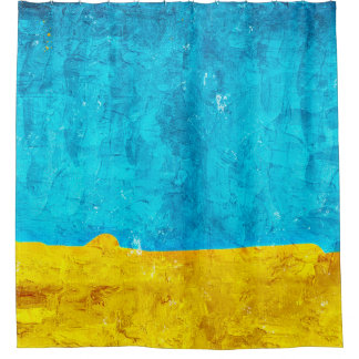 Cortina De Ducha Antecedentes arte amarillo azul