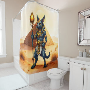 Cortina De Ducha Anubis personalizado - Dios egipcio de la vida des