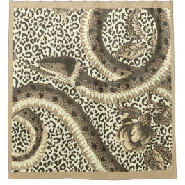 CORTINA DE DUCHA APERITIVO LEOPARDO EN ARENA