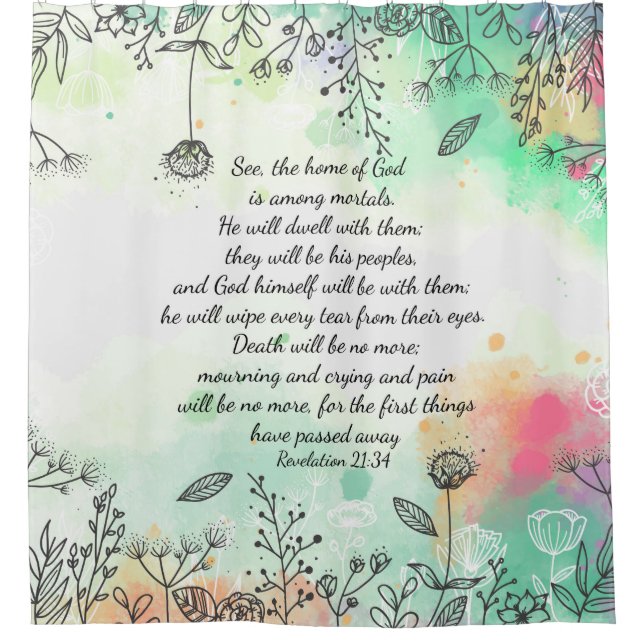 Cortina De Ducha Apocalipsis 21:34 (Anverso)