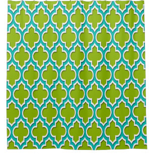 Cortina De Ducha Apple Green Verde azulado White XL Marruecos #4DS