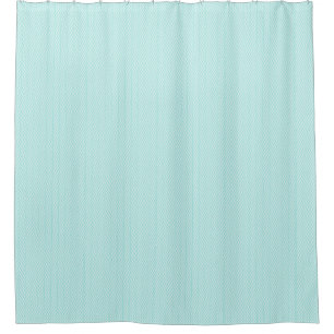 Cortina De Ducha Aqua Blue Turquoise Verde azulada Chevron Blanco